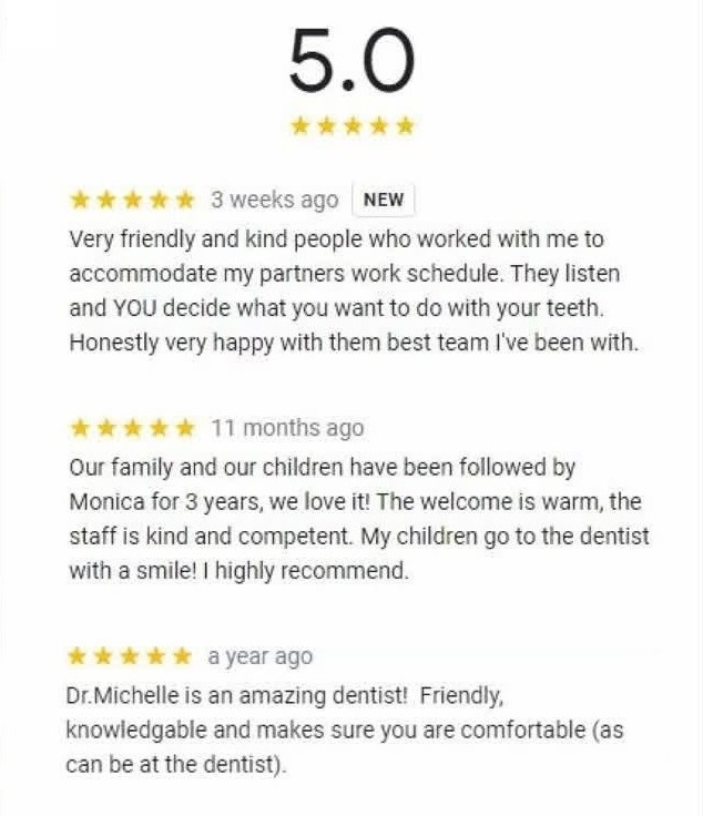Googlerecommendations for Parkhill Dentistry